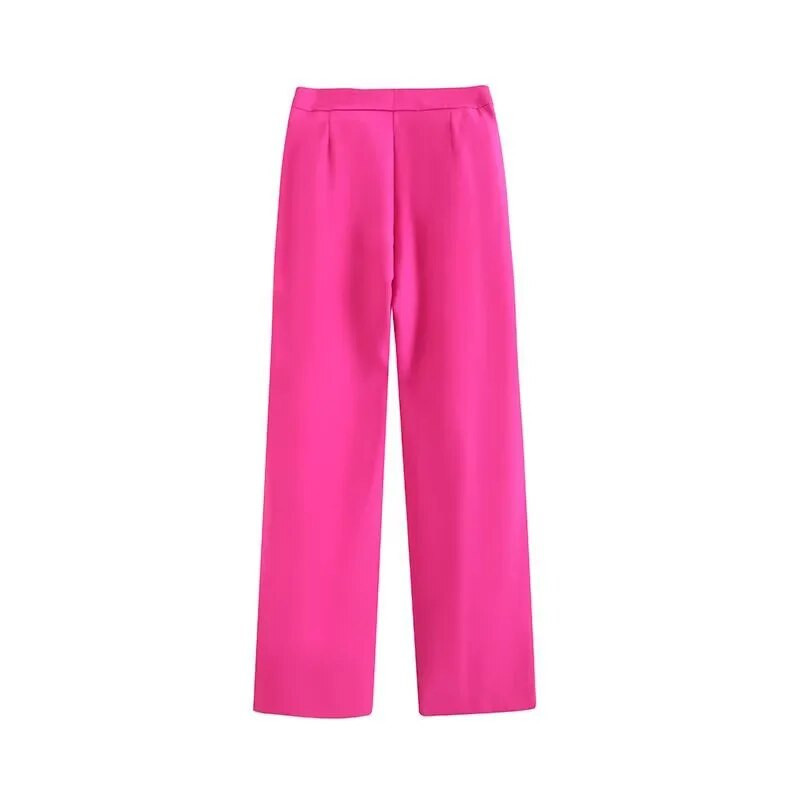 Ljetno odijelo 2023. Žensko odijelo za Europu i Sjedinjene Države, ležerne hlače širokih nogavica s remenom, dvodijelni sako s jednim gumbom