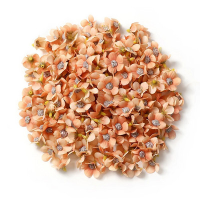 50/100 db 2 cm-es százszorszép művirág fej kis selyem többszínű hamis virág korona koszorúhoz barkácsolás kézműves otthoni esküvői dekoráció