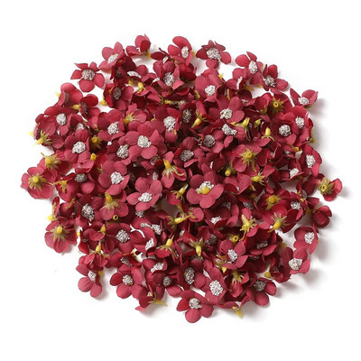 50/100 db 2 cm-es százszorszép művirág fej kis selyem többszínű hamis virág korona koszorúhoz barkácsolás kézműves otthoni esküvői dekoráció