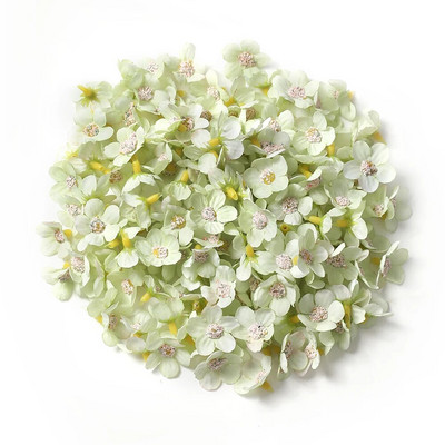 50/100 db 2 cm-es százszorszép művirág fej kis selyem többszínű hamis virág korona koszorúhoz barkácsolás kézműves otthoni esküvői dekoráció