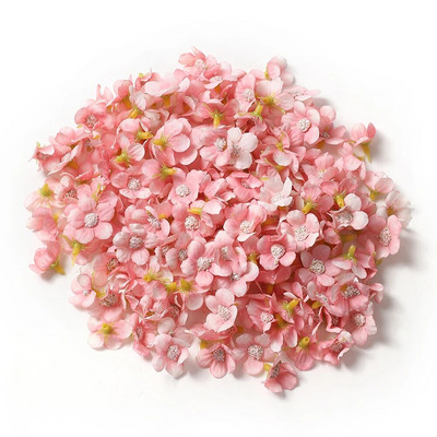 50/100 db 2 cm-es százszorszép művirág fej kis selyem többszínű hamis virág korona koszorúhoz barkácsolás kézműves otthoni esküvői dekoráció