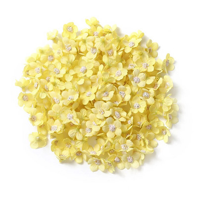 50/100 db 2 cm-es százszorszép művirág fej kis selyem többszínű hamis virág korona koszorúhoz barkácsolás kézműves otthoni esküvői dekoráció