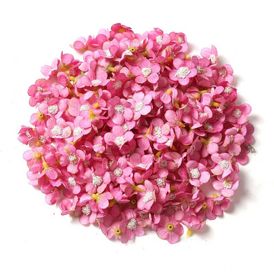 50/100 db 2 cm-es százszorszép művirág fej kis selyem többszínű hamis virág korona koszorúhoz barkácsolás kézműves otthoni esküvői dekoráció