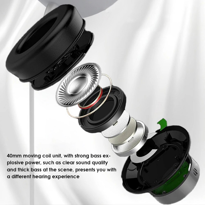 Austiņas ar vadu pār ausīm miksēšanai DJ stereo austiņas 3,5 mm audio ligzda AMP datora ierakstīšanas tālrunim