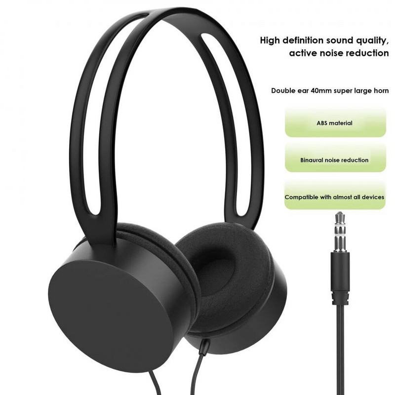 Austiņas ar vadu pār ausīm miksēšanai DJ stereo austiņas 3,5 mm audio ligzda AMP datora ierakstīšanas tālrunim