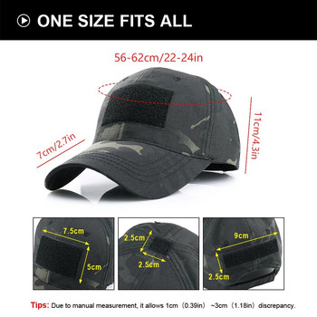 Καμουφλάζ Military Baseball Caps Mesh Tactical Army Airsoft Sport Ρυθμιζόμενα Καπέλα Ειδικών Δυνάμεων Tactical Camo Καπέλο για τον ήλιο