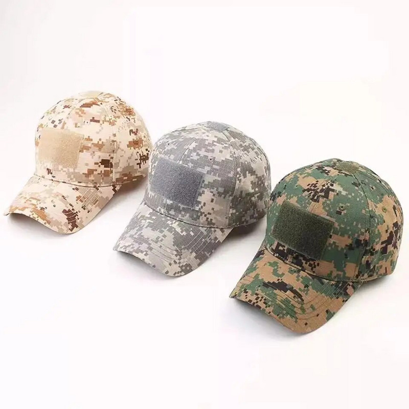 Sõjalise kamuflaažiga Camo pesapallimütsid Jungle Tactical Army Cap Jalgrattamütsid meestele Täiskasvanute matkamine Jooksmine õues jahimütsid