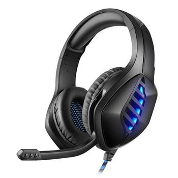 3,5mm J1 Gaming Stereo Surround Sound Headphone Wire Control With Mark RGB Lighting Headband Ακουστικά gaming υπολογιστή