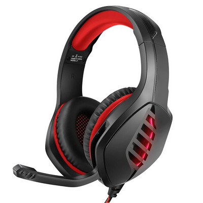 3,5 mm-es J1 Gaming Stereo Surround Sound Fejhallgató Vezetékes vezérlés Mark RGB Lighting Fejpántos Gaming Computer Fejhallgató