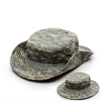 Πεζοπορία Κάμπινγκ Huting Ζούγκλα Bonnie Army καμουφλάζ Καπέλο καρό υφασμάτινο ανδρικό στρατιωτικό καπέλο Quick Dry Sun Fishing Outdoor Tactical