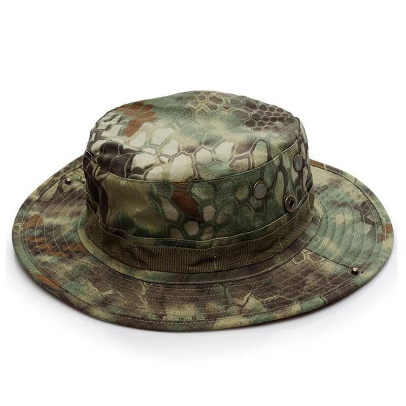 Planinarenje Kampiranje Huting Jungle Bonnie Vojna maskirna kapa Karirana tkanina Muški vojni šeširi Brzosušeći se na suncu Ribolov na otvorenom Taktički šešir