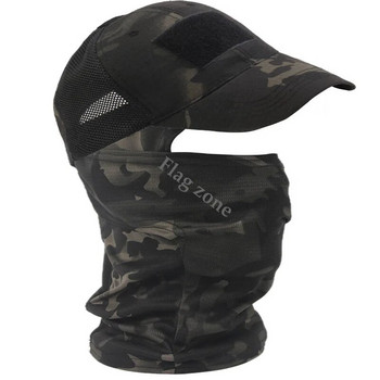 Tactical Army Cap Outdoor Military Camouflage Balaclava Hat Face Mask Hunting Men Adult Hunting Fishing Baseball Cap Airsoft