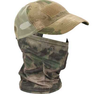 Тактическа армейска шапка Открита военна камуфлажна шапка Балаклава Маска за лице Лов Мъже Възрастен Лов Риболов Бейзболна шапка Страйкбол