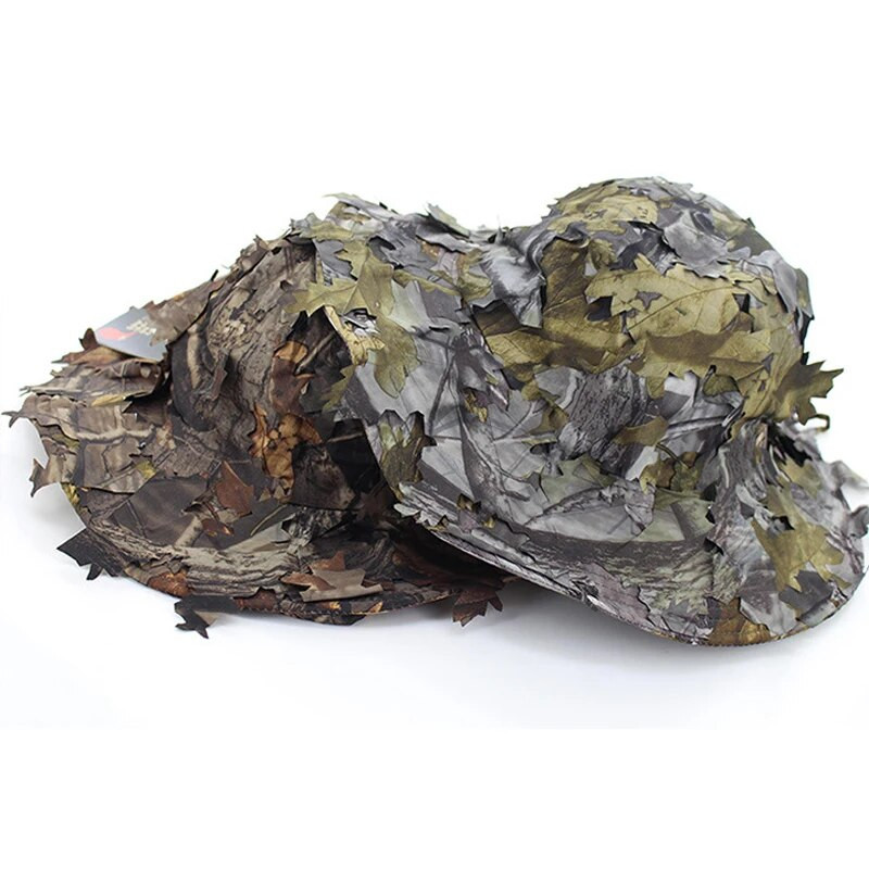 Taktiskā kamuflāža medību cepure vīriešiem āra makšķerēšanas cepure Sun Boonie kausa cepure Ghillie kostīmi Airsoft militārie aksesuāri 58-60 cm