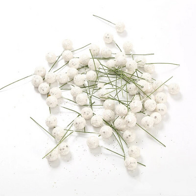 50/100kom/lot Umjetno cvijeće bobičastog voća za uređenje doma Božićno drvce Dekoracija Božićne zabave Poklon kutija za torte Ukrasi Dodaci