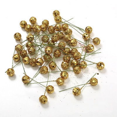 50/100kom/lot Umjetno cvijeće bobičastog voća za uređenje doma Božićno drvce Dekoracija Božićne zabave Poklon kutija za torte Ukrasi Dodaci