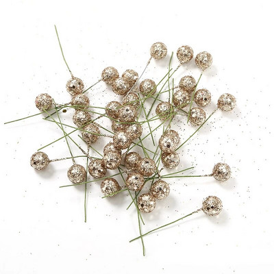 50/100kom/lot Umjetno cvijeće bobičastog voća za uređenje doma Božićno drvce Dekoracija Božićne zabave Poklon kutija za torte Ukrasi Dodaci