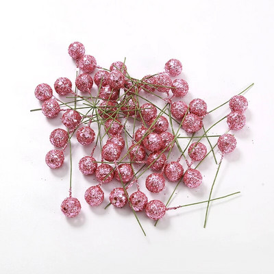 50/100kom/lot Umjetno cvijeće bobičastog voća za uređenje doma Božićno drvce Dekoracija Božićne zabave Poklon kutija za torte Ukrasi Dodaci