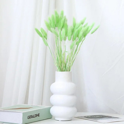 60 tk Mix Lagurus Küüliku saba rohi Looduslik Pampa Kuivatatud Lillede Kimp Lilleline Pulm Boho Kodukaunistus Foto Rekvisiidid Dekoratsioon