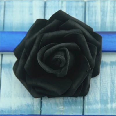 50 komada 6 cm umjetne PE pjene bijelih ruža cvijeće za kućnu dekoraciju vjenčanja DIY spomenar ručno izrađene lažne cvjetne glavice