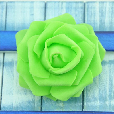 50 komada 6 cm umjetne PE pjene bijelih ruža cvijeće za kućnu dekoraciju vjenčanja DIY spomenar ručno izrađene lažne cvjetne glavice