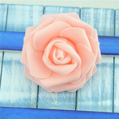 50 komada 6 cm umjetne PE pjene bijelih ruža cvijeće za kućnu dekoraciju vjenčanja DIY spomenar ručno izrađene lažne cvjetne glavice