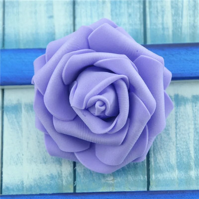 50 komada 6 cm umjetne PE pjene bijelih ruža cvijeće za kućnu dekoraciju vjenčanja DIY spomenar ručno izrađene lažne cvjetne glavice