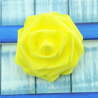50 komada 6 cm umjetne PE pjene bijelih ruža cvijeće za kućnu dekoraciju vjenčanja DIY spomenar ručno izrađene lažne cvjetne glavice