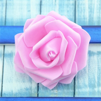 50 komada 6 cm umjetne PE pjene bijelih ruža cvijeće za kućnu dekoraciju vjenčanja DIY spomenar ručno izrađene lažne cvjetne glavice