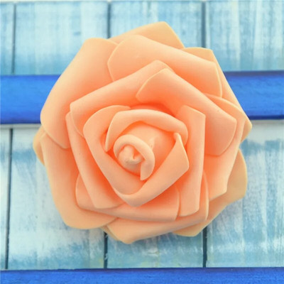 50 komada 6 cm umjetne PE pjene bijelih ruža cvijeće za kućnu dekoraciju vjenčanja DIY spomenar ručno izrađene lažne cvjetne glavice