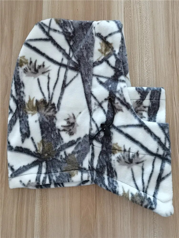 Zimska Bionic Kamuflažna Lov Ribolov Termalna kapa Flis Vrat Puna topla maska za lice Otporna na vjetar Motociklistička maska za lice