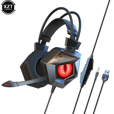 SY-G15 spēļu austiņas Fone Gamer Stereo surround Sound PC spēļu austiņas ar mikrofonu Vadu austiņas datoram PS4 Xbox