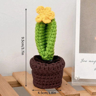 Heklano cvijeće Tuilp Daisy Umjetno cvijeće Ručno pleteni cvijet Domaći tkani cvijet Dekoracija kućne radne površine Poklon za Dan učitelja