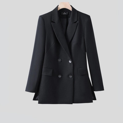 Dvodijelni ženski komplet odijela Jesen Zima Narančasti crni ženski prugasti sakoi s hlačama Uredski ženski formalni set poslovnih odijela