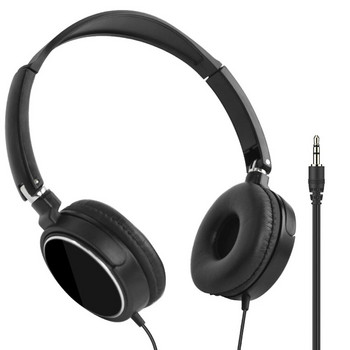 Универсални 3,5 мм кабелни компютърни слушалки, сгъваеми преносими слушалки за музика и игри, шумопотискащи спортни слушалки, стерео слушалки