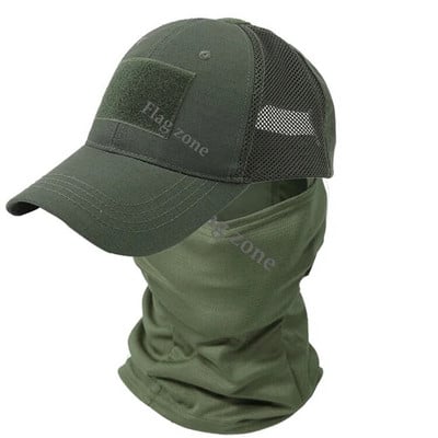 Taktička bejzbol kapa Muškarci Žene Ljetni Snapback Šeširi za sunčanje Vanjski Lov Kampiranje Airsoft Šal Vojna kapuljača Balaclava Maska za lice