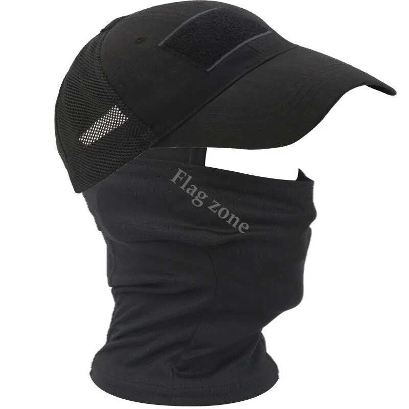 Taktička bejzbol kapa Muškarci Žene Ljetni Snapback Šeširi za sunčanje Vanjski Lov Kampiranje Airsoft Šal Vojna kapuljača Balaclava Maska za lice