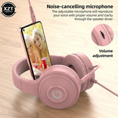 3,5 mm žičane slušalice za igrice, stereo s mikrofonom, slušalice s kontrolom glasnoće i poništavanjem buke za računalo