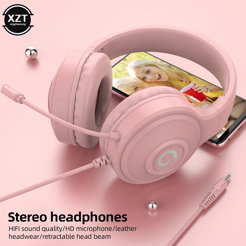 3,5 mm žičane slušalice za igrice, stereo s mikrofonom, slušalice s kontrolom glasnoće i poništavanjem buke za računalo