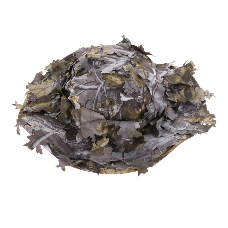 3D maskirne kape za lov na džunglu s lišćem Snajperska vojna taktička kapa za paintball Airsoft kapa sa širokim obodom za kampiranje na otvorenom