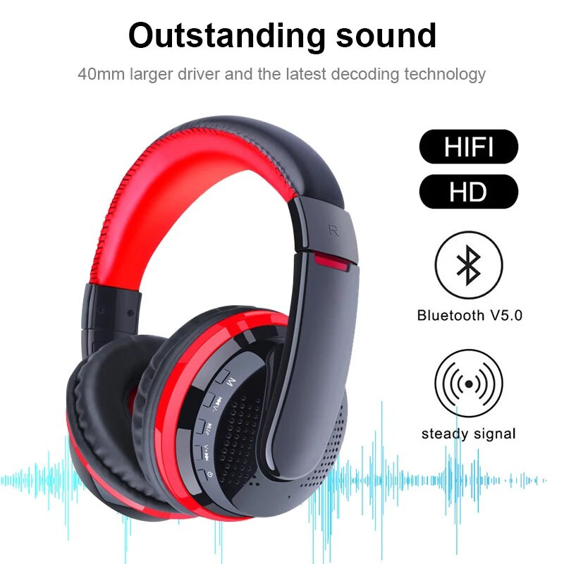 Free Drive bežične slušalice i za TV računalo PC prijenosno računalo igrač Bluetooth LCD zaslon odašiljač glazbena kaciga može odabrati pjesmu