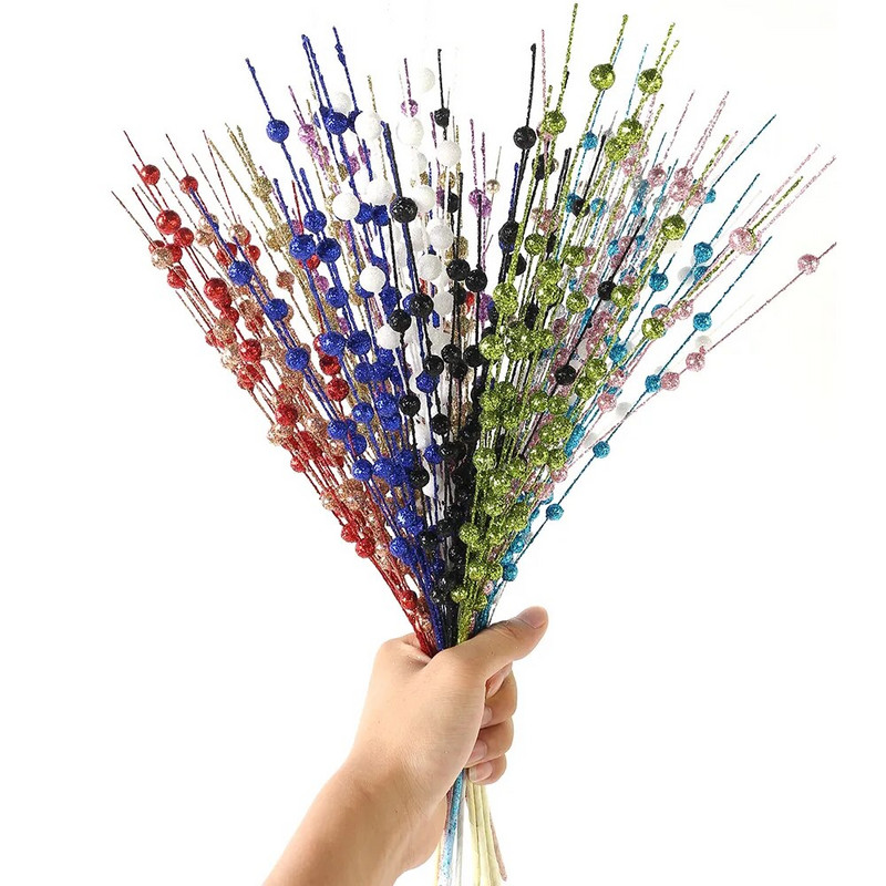 43 cm sädelev marjakimp jõulukaunistus jõulupuu kaunistused koju Navidad uusaasta 2023 peokaunistused isetegemise tarvikud