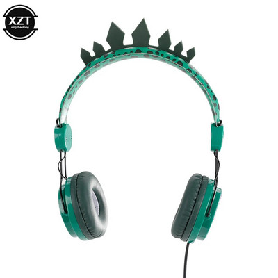 Dinosaur Žičane slušalice s mikrofonom Dječak Sin Glazba Stereo Slušalice Računalo Mobilni Telefon Igrač Laptop Slušalice Poklon za djecu