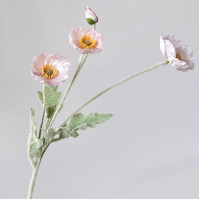 1 kom Umjetni cvijet Svileni kukuruzni mak 53 cm Real Touch Lažna biljka za dekoraciju vjenčanja Cvijeće Kućni vrt Božićni ukras