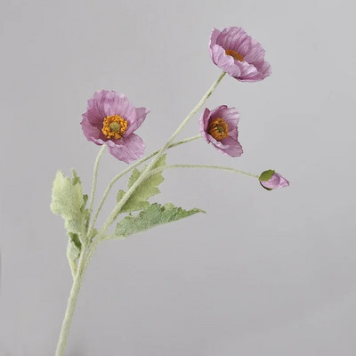 1 kom Umjetni cvijet Svileni kukuruzni mak 53 cm Real Touch Lažna biljka za dekoraciju vjenčanja Cvijeće Kućni vrt Božićni ukras