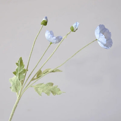 1 kom Umjetni cvijet Svileni kukuruzni mak 53 cm Real Touch Lažna biljka za dekoraciju vjenčanja Cvijeće Kućni vrt Božićni ukras