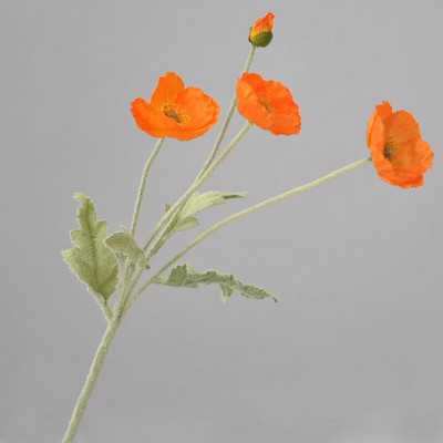 1 kom Umjetni cvijet Svileni kukuruzni mak 53 cm Real Touch Lažna biljka za dekoraciju vjenčanja Cvijeće Kućni vrt Božićni ukras