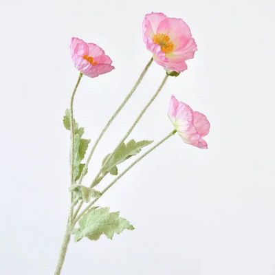 1 kom Umjetni cvijet Svileni kukuruzni mak 53 cm Real Touch Lažna biljka za dekoraciju vjenčanja Cvijeće Kućni vrt Božićni ukras