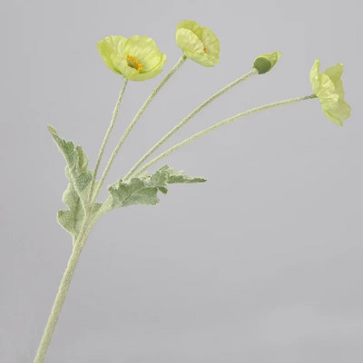 1 kom Umjetni cvijet Svileni kukuruzni mak 53 cm Real Touch Lažna biljka za dekoraciju vjenčanja Cvijeće Kućni vrt Božićni ukras