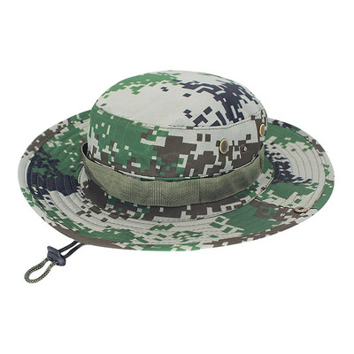 Șapcă tactică de camuflaj Căciulă Boonie militară Căciuli militare americane Camo bărbați Sporturi în aer liber șapcă cu găleată pentru soare Pescuit Drumeții Pălării de vânătoare #T1P